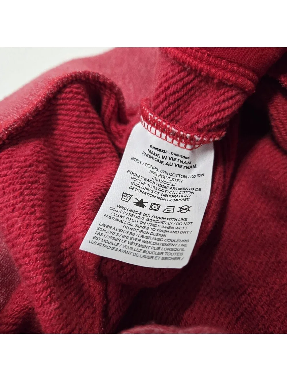 EUC Size MEDIUM Nike NSW Red Heather Terry Heritage Jogger Sweatpants 928441-687